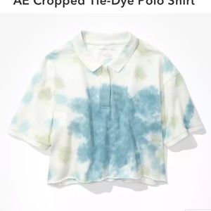 American Eagle crop polo